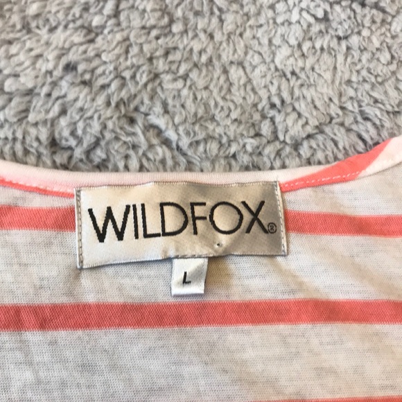Wildfox Striped Tank Top Sz L - Picture 2 of 4